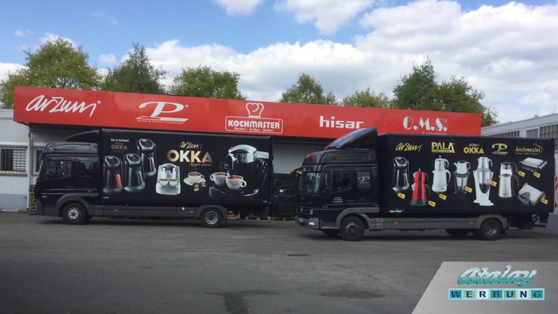 Komplette LKW-Flotte — Projekt Hisar / Okka von Atalay Werbung