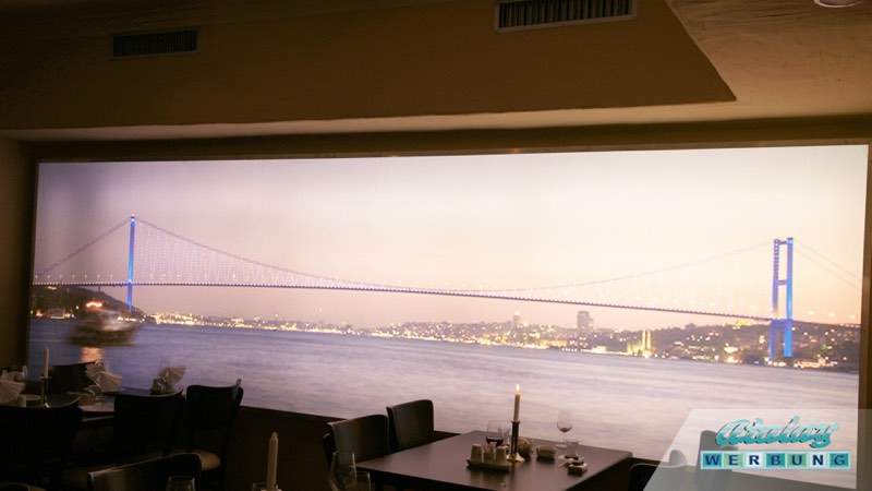 Wandbild im Digitaldruck — Projekt The Bosporus von Atalay Werbung